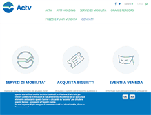 Tablet Screenshot of actv.it